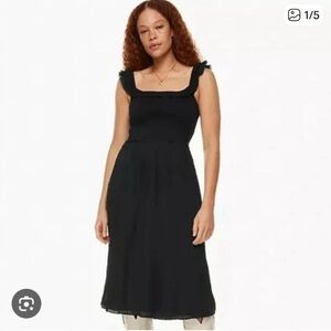 Wilfred Black Midi Dress